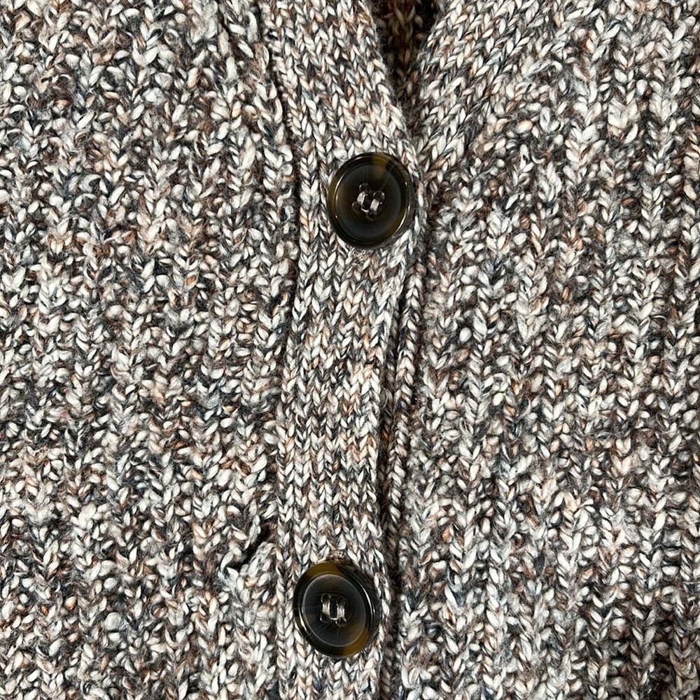 MARLED REUNITED CLOTHING Button Front Brown Knit Cardigan Sweater Women XL - Picture 4 of 9